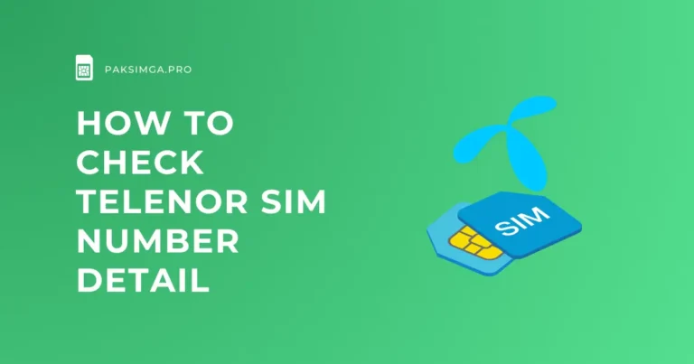 How to Check Telenor SIM Number Detail