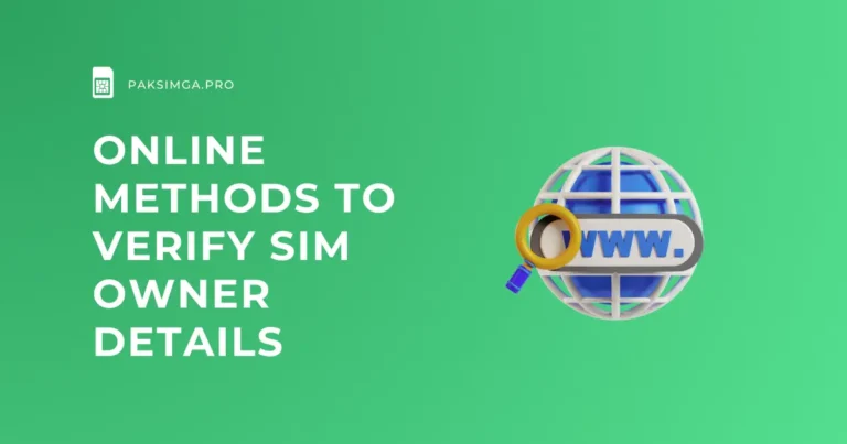 Online Methods to Verify SIM Owner Details