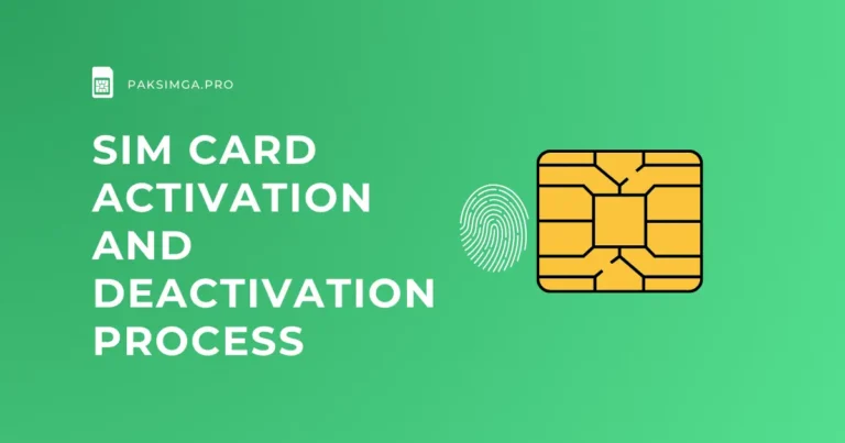 SIM Card Activation and Deactivation Process